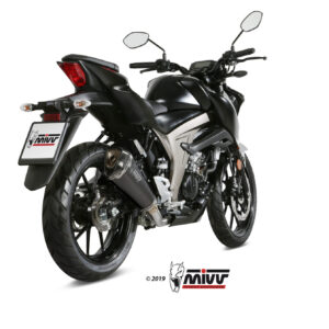Mivv Full system 2x1 Oval carbono con tapa carbono Suzuki DL V-Strom 650 / XT 2017-25