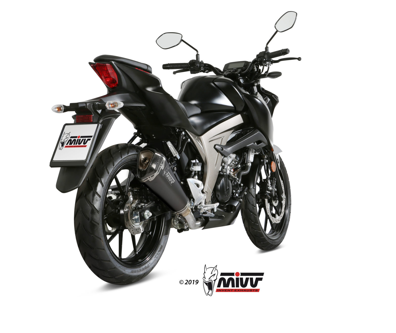 Mivv Full system 2x1 Oval carbono con tapa carbono Suzuki DL V-Strom 650 / XT 2017-25