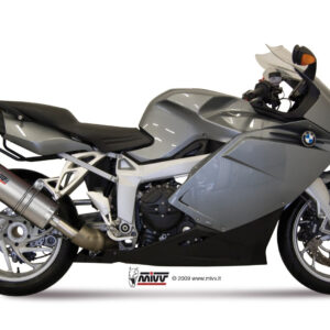 Mivv Slip-On Oval titan con tapa carbono BMW K 1200 R / S / GT 2005-08