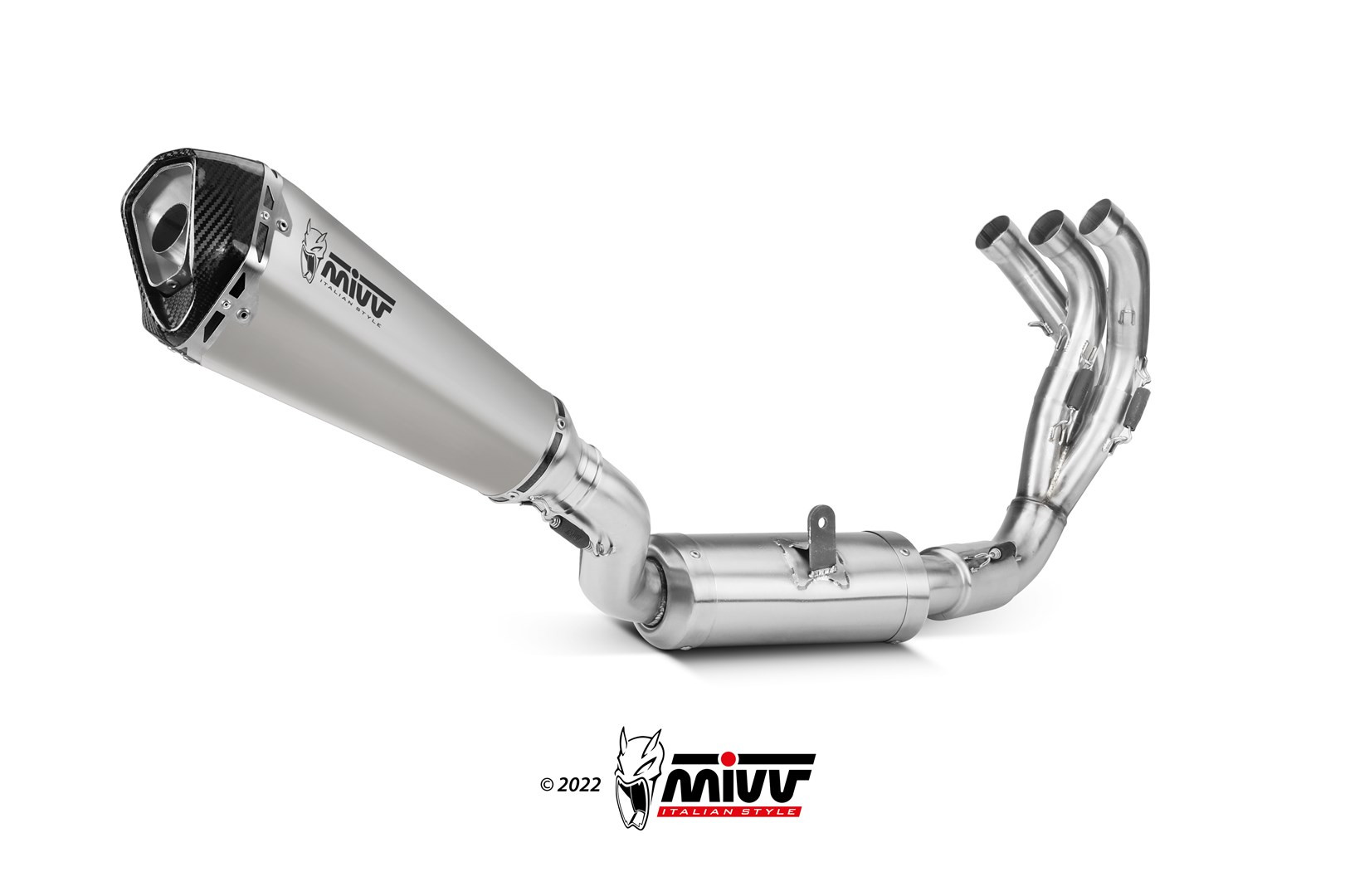 Mivv Full system 3x1 Delta Race St. Steel Yamaha Tracer 9 / GT 2021-24