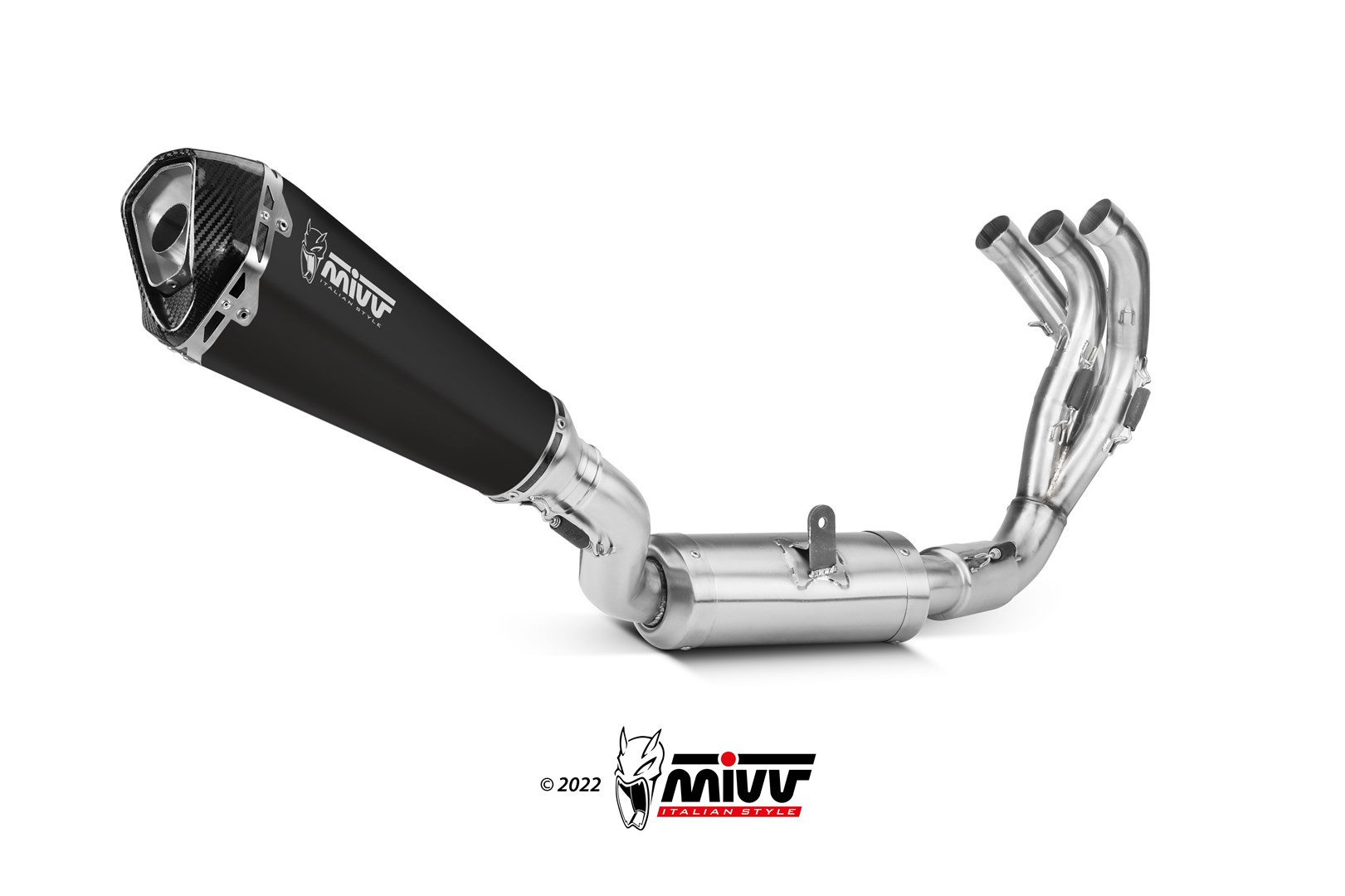 Mivv Full system 3x1 Delta Race Black Yamaha Tracer 9 / GT 2021-24