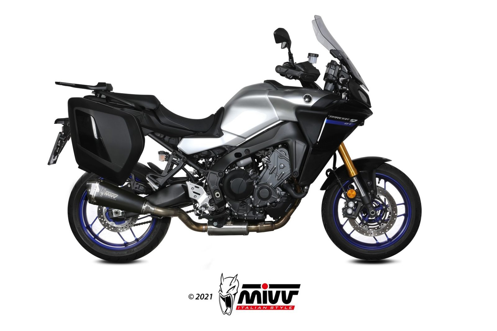 Mivv 2 Slip-On Oval carbono Cagiva Raptor 650 2001-07