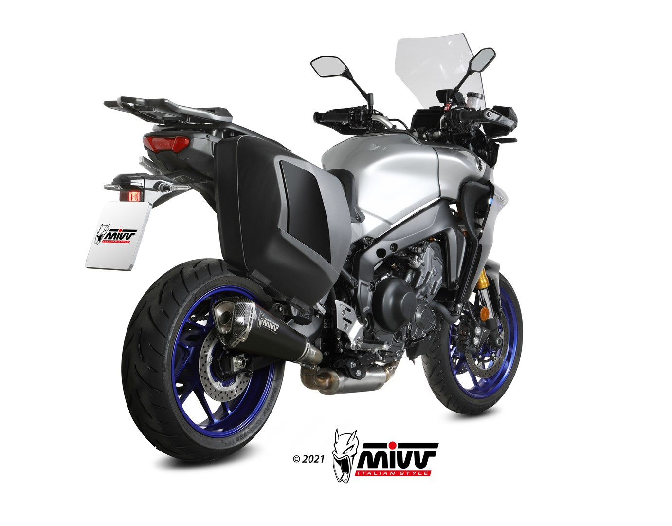 Mivv 2 Slip-On Oval carbono Cagiva Raptor 650 2001-07