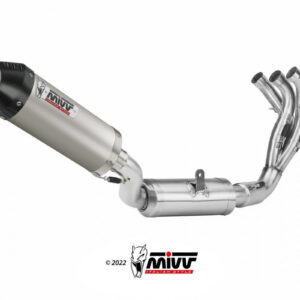 Mivv Full system 3x1 Oval Titan con tapa carbono Yamaha Tracer 9 / GT 2021-24