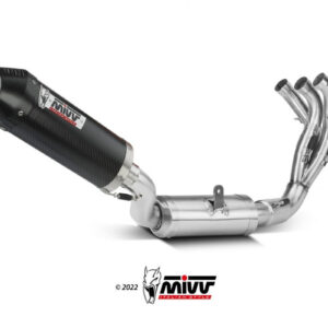 Mivv Full system 3x1 Oval carbono con tapa carbono Yamaha Tracer 9 / GT 2021-24