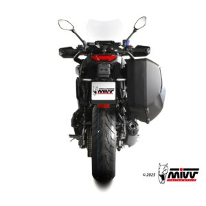 Mivv Full System 3x1 AK-1 TITANIUM con Tapa Carbono YAMAHA Tracer 9 / GT / GT+ 25-