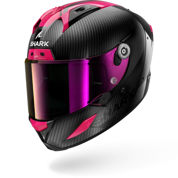 CASCO SHARK AERON Carbon Skin Carbon Violet Blue