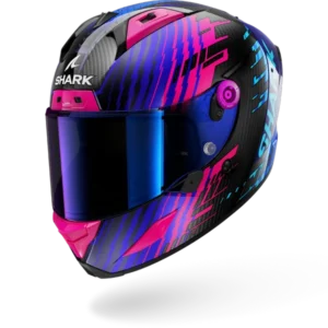 CASCO SHARK AERON Edgy Carbon Blue Chrome