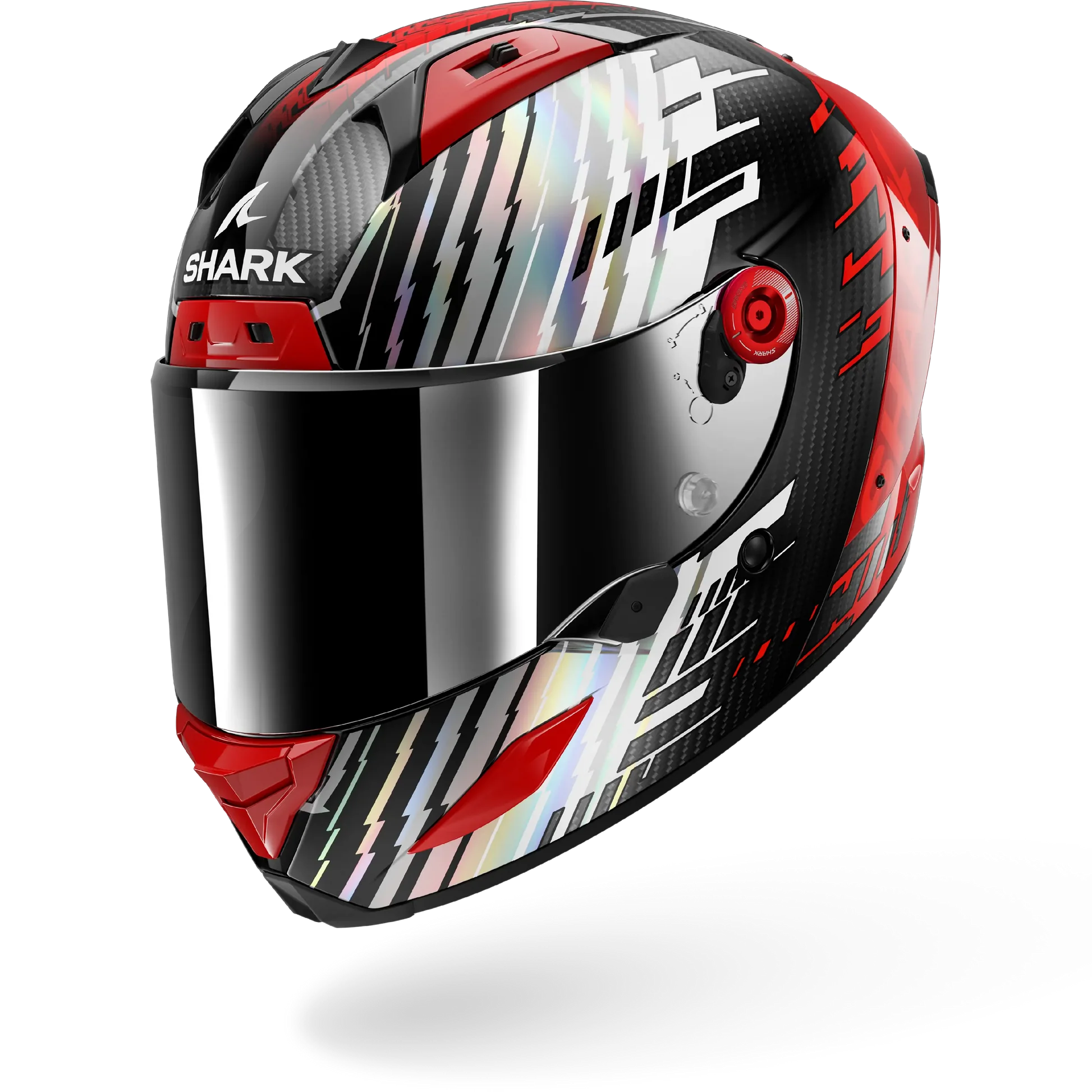 CASCO SHARK AERON Edgy Carbon Red Chrome
