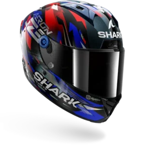 CASCO SHARK AERON ZARCO GP DE FRANCE Carbon Blue Chrom