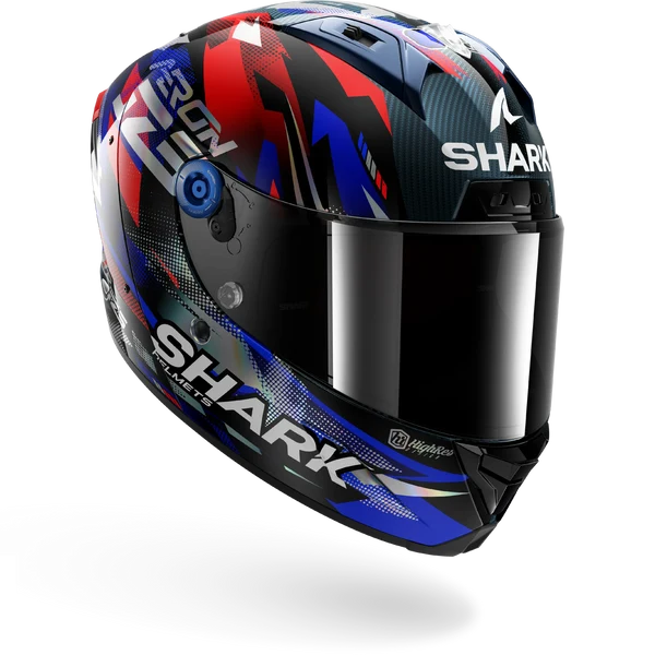 CASCO SHARK AERON ZARCO GP DE FRANCE Carbon Blue Chrom