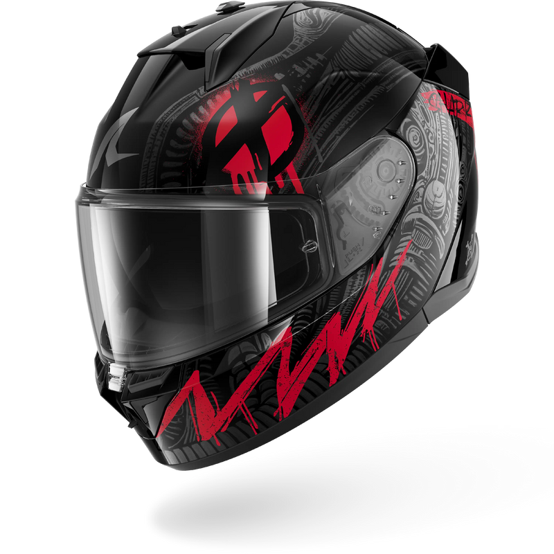 CASCO SHARK D-SKWAL 3 SHIEVER Black Anthracite Red
