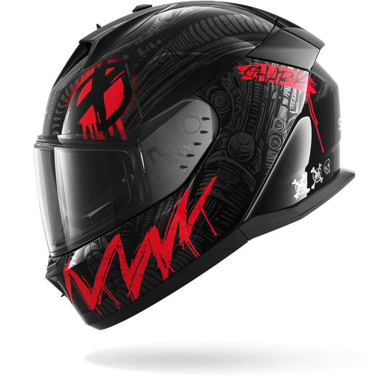 CASCO SHARK D-SKWAL 3 SHIEVER Black Anthracite Red