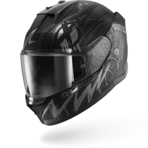 CASCO SHARK D-SKWAL 3 SHIEVER Mat Black Anthracite Silver