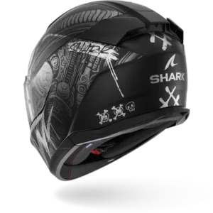 CASCO SHARK D-SKWAL 3 SHIEVER Mat Black Anthracite Silver