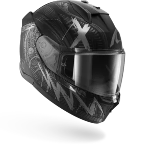 CASCO SHARK D-SKWAL 3 SHIEVER Mat Black Anthracite Silver
