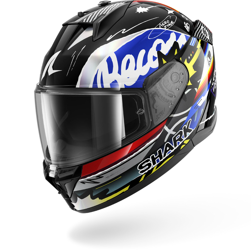 CASCO SHARK D-SKWAL 3 STREETRUSH Black Blue Chrom