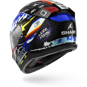 CASCO SHARK D-SKWAL 3 STREETRUSH Black Blue Chrom