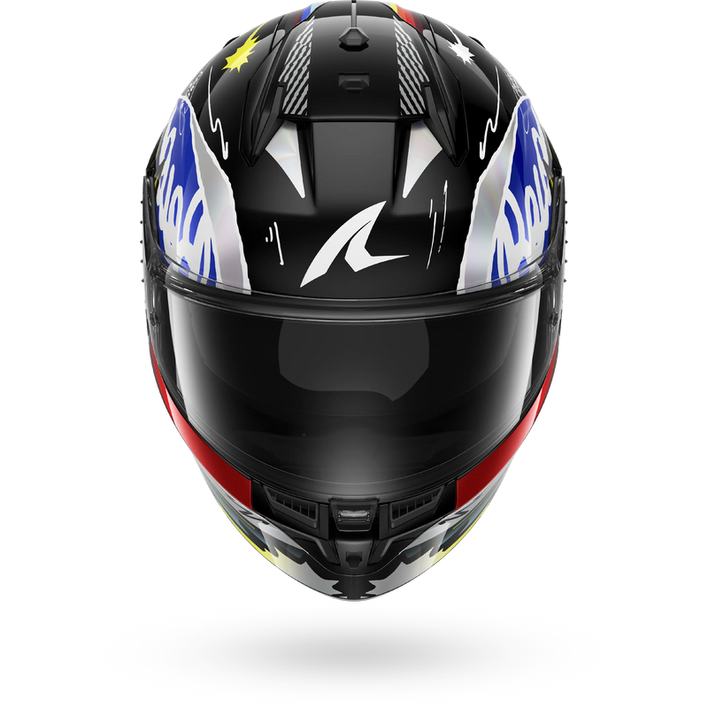 CASCO SHARK D-SKWAL 3 STREETRUSH Black Blue Chrom