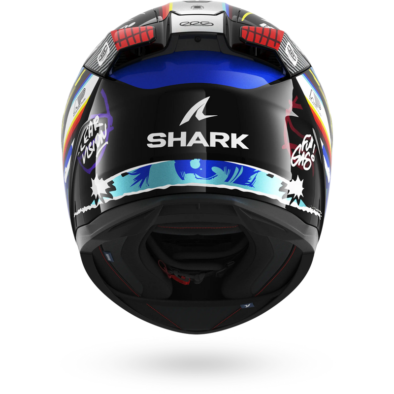 CASCO SHARK D-SKWAL 3 STREETRUSH Black Blue Chrom