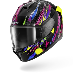 CASCO SHARK D-SKWAL 3 FAWN Black Violet Yellow