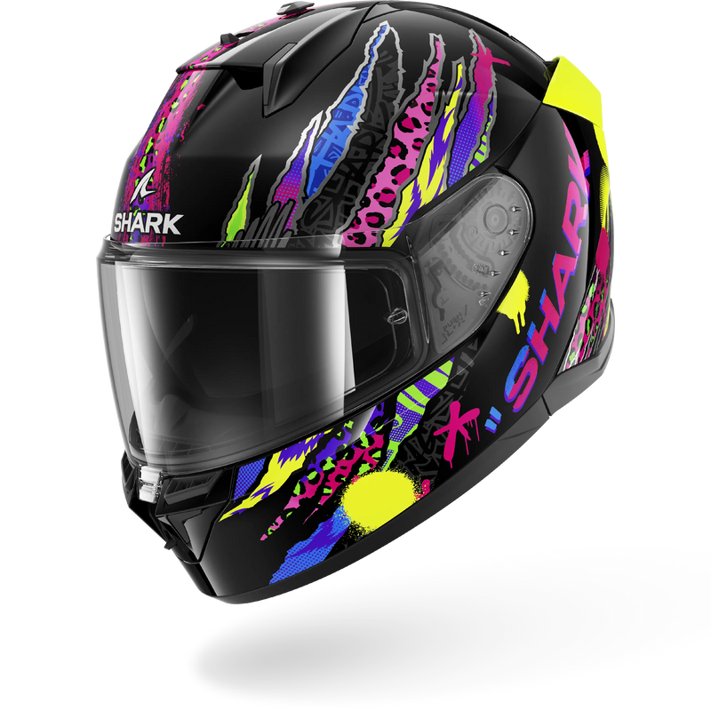 CASCO SHARK D-SKWAL 3 FAWN Black Violet Yellow