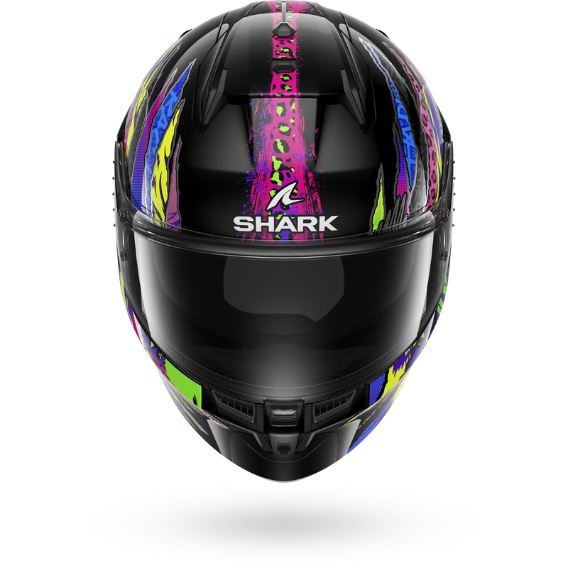 CASCO SHARK D-SKWAL 3 FAWN Black Violet Yellow