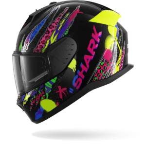CASCO SHARK D-SKWAL 3 FAWN Black Violet Yellow