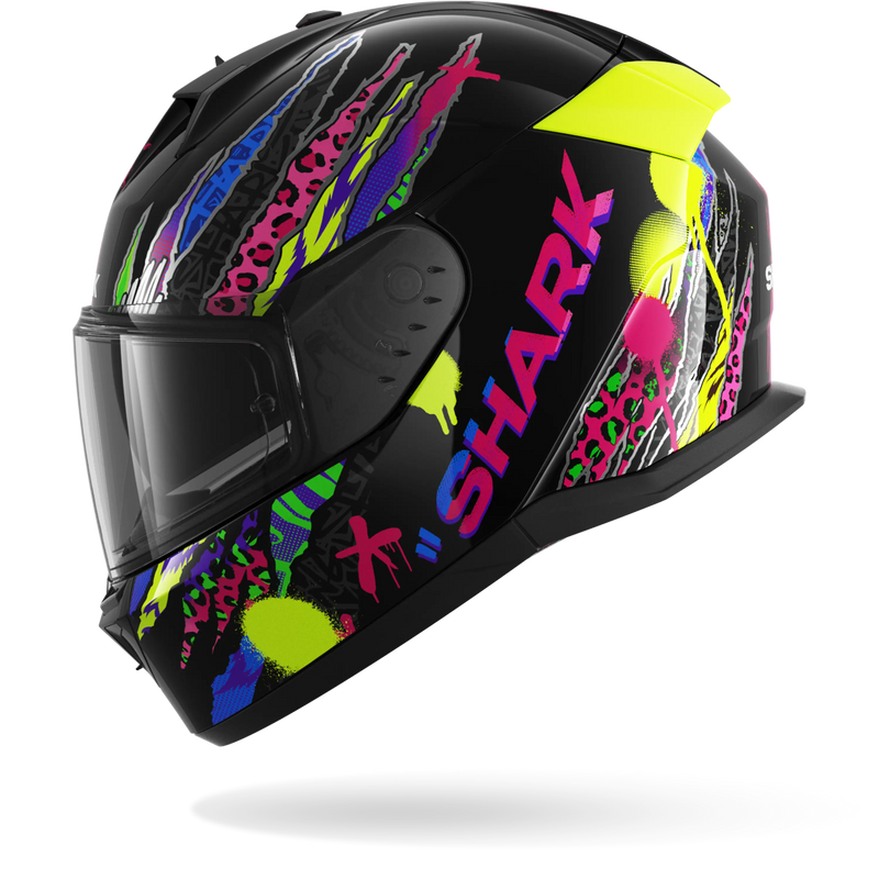 CASCO SHARK D-SKWAL 3 FAWN Black Violet Yellow