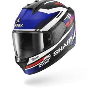 CASCO SHARK D-SKWAL 3 Firstlap Matte Black Blue Red