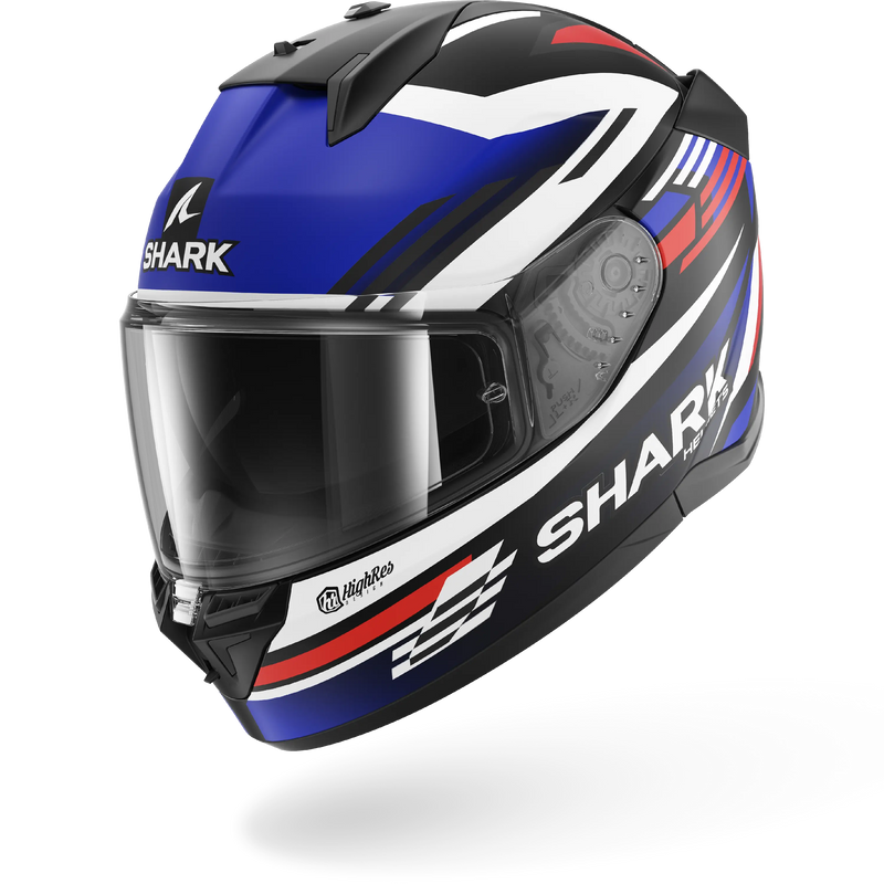 CASCO SHARK D-SKWAL 3 Firstlap Matte Black Blue Red