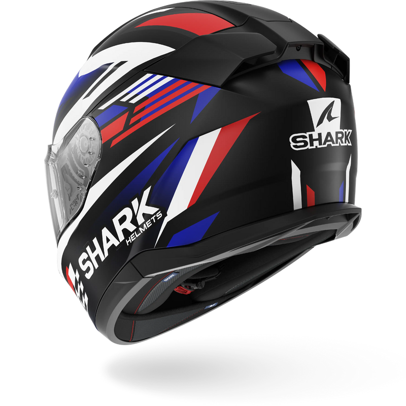 CASCO SHARK D-SKWAL 3 Firstlap Matte Black Blue Red