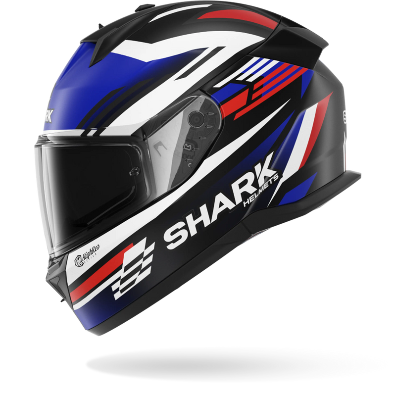 CASCO SHARK D-SKWAL 3 Firstlap Matte Black Blue Red