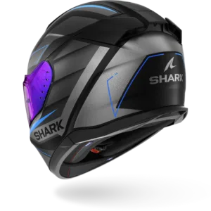 CASCO SHARK D-SKWAL 3 Sizler Matte Black Anthracite Blue