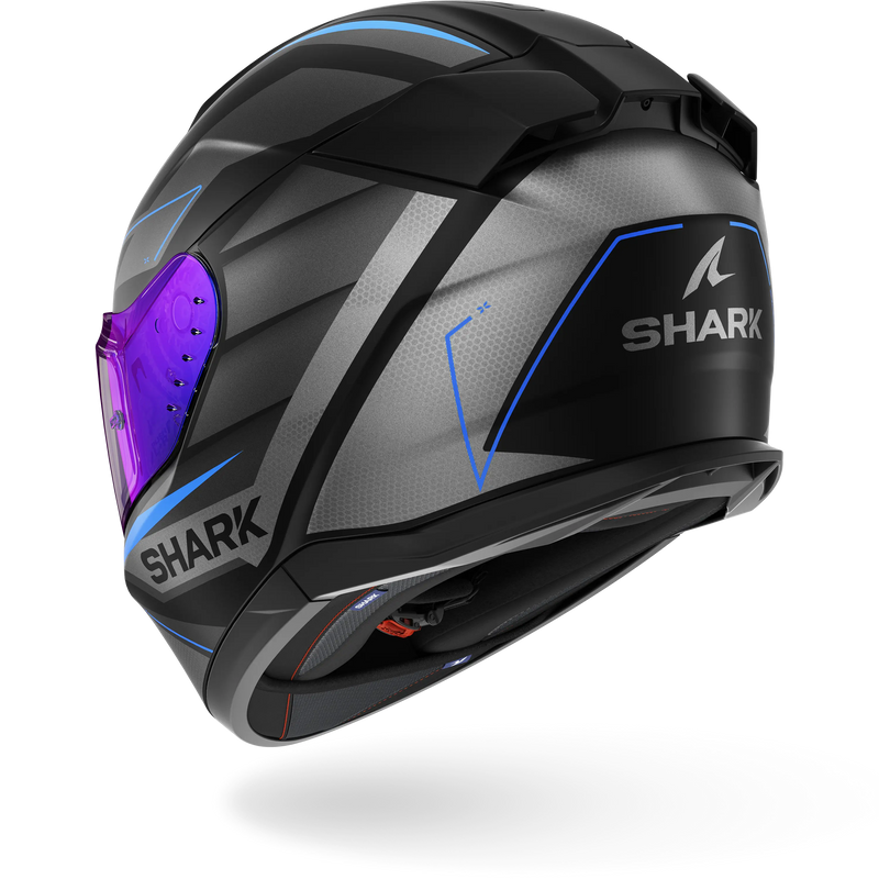 CASCO SHARK D-SKWAL 3 Sizler Matte Black Anthracite Blue