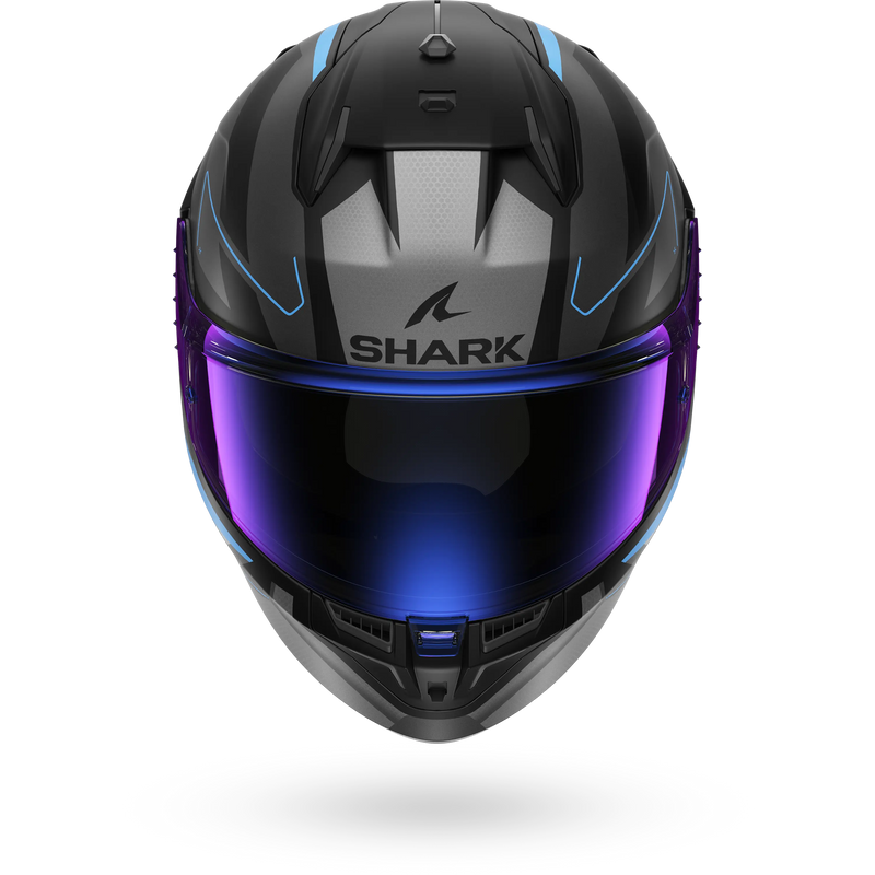 CASCO SHARK D-SKWAL 3 Sizler Matte Black Anthracite Blue