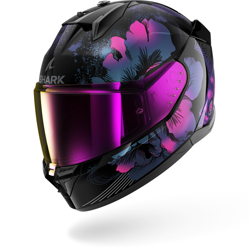 CASCO SHARK D-SKWAL 3 Mayfer Black Violet Glitter