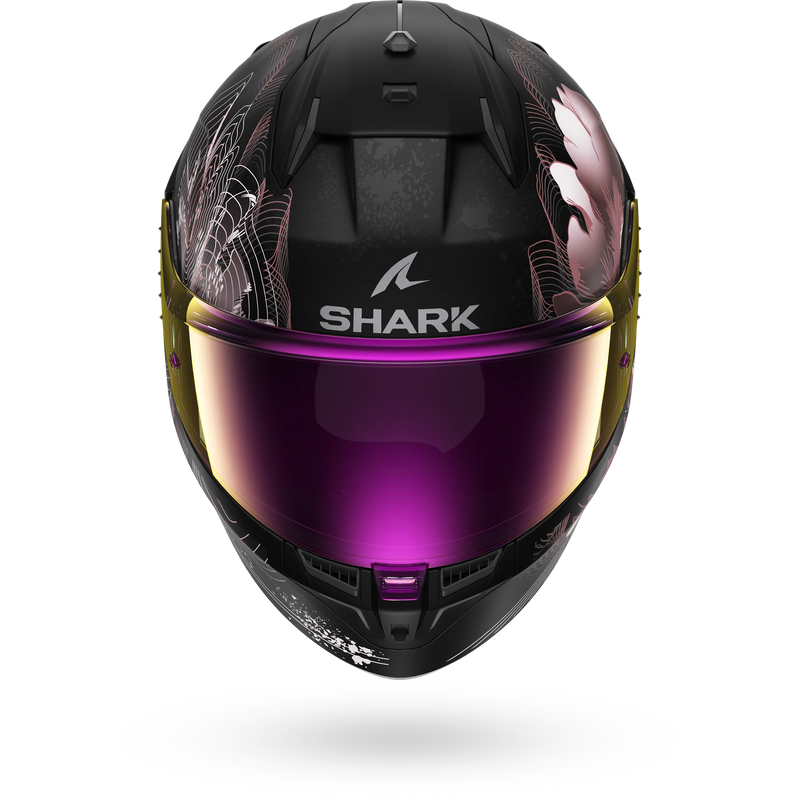 CASCO SHARK D-SKWAL 3 Mayfer Matte Black Violet Gold