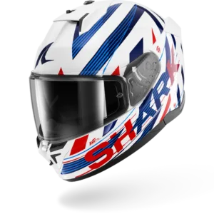 CASCO SHARK D-SKWAL 3 DASHED White Blue Red
