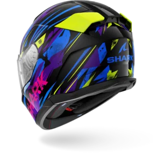 CASCO SHARK D-SKWAL 3 INKRIDER Black Blue Purple