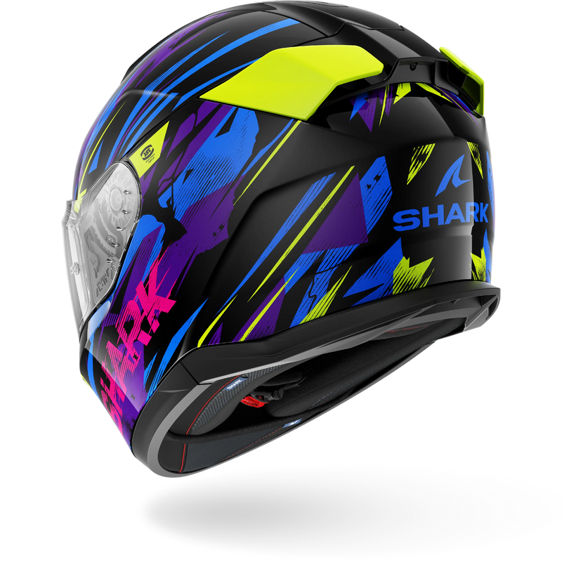 CASCO SHARK D-SKWAL 3 INKRIDER Black Blue Purple