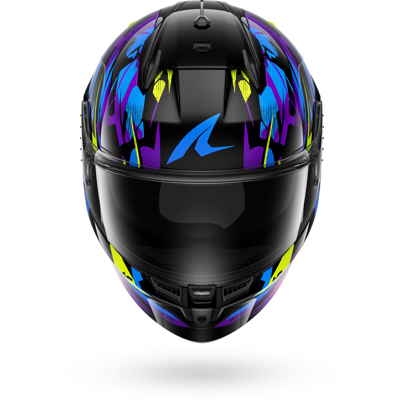 CASCO SHARK D-SKWAL 3 INKRIDER Black Blue Purple