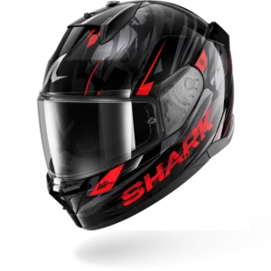 CASCO SHARK D-SKWAL 3 INKRIDER Black Anthracite Red