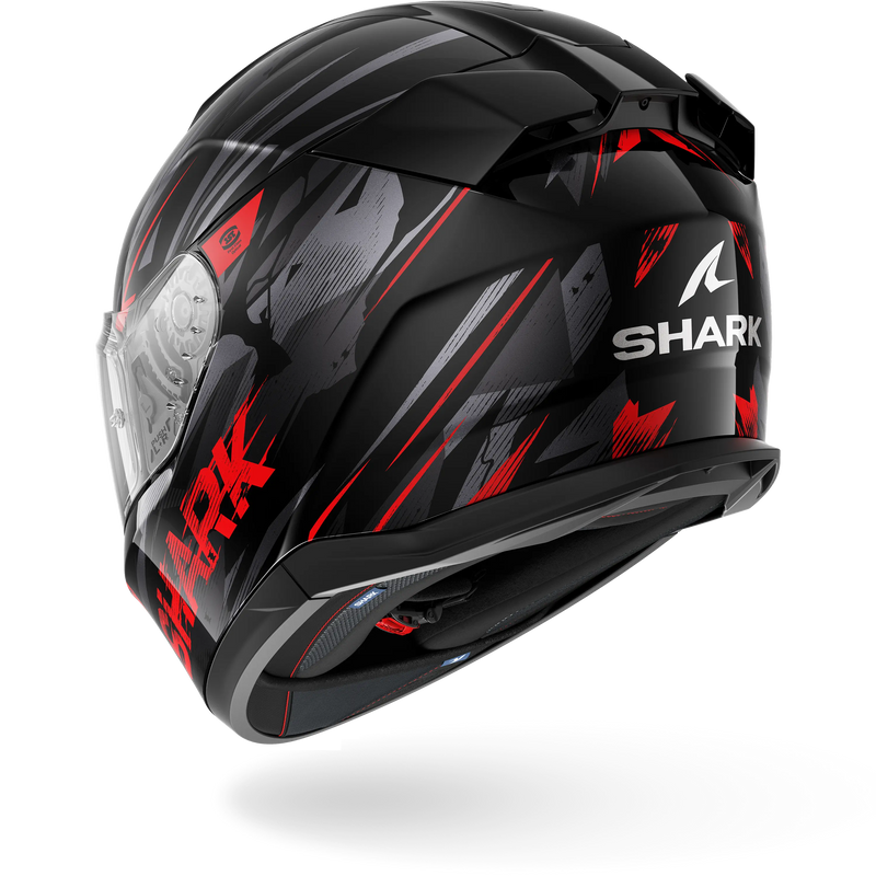 CASCO SHARK D-SKWAL 3 INKRIDER Black Anthracite Red