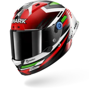CASCO SHARK AERON GP FIM Firstlap Carbon Red Green