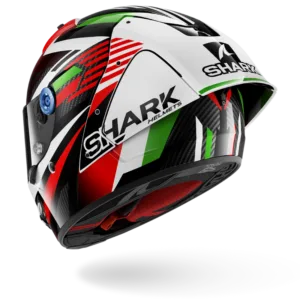 CASCO SHARK AERON GP FIM Firstlap Carbon Red Green