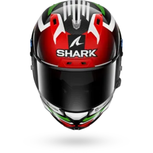 CASCO SHARK AERON GP FIM Firstlap Carbon Red Green