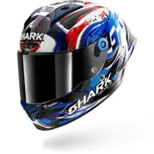 CASCO SHARK AERON GP FIM REPLICA ZARCO SIGNATURE White Black Blue