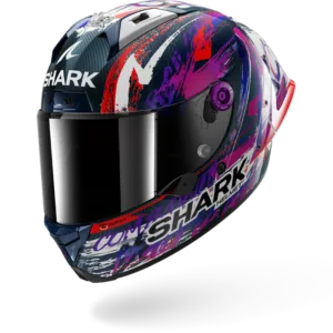 CASCO SHARK AERON GP FIM RACING #1 REPLICA ZARCO SIGNATURE Carbon White Violet