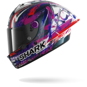 CASCO SHARK AERON GP FIM RACING #1 REPLICA ZARCO SIGNATURE Carbon White Violet
